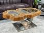 Preview: Couchtisch unikat baumstamm designtisch