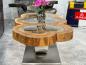 Preview: Couchtisch unikat baumstamm designtisch