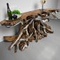 Preview: Sideboard aus einer Baumwurzel mit Aluminium