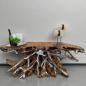 Preview: Sideboard aus einer Baumwurzel mit Aluminium