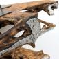 Preview: Sideboard aus einer Baumwurzel mit Aluminium