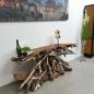Preview: Sideboard aus einer Baumwurzel mit Aluminium