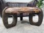 Preview: Sofatisch aus echtem Teakholz rund 80cm