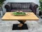 Preview: Couchtisch aus Akazie "CLIFF" im Format 120 x 80 cm mit Schweizer Kante