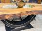 Preview: Massiver Holtisch Fusion aus recyceltem Holz