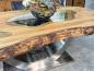 Preview: Massiver Holtisch Fusion aus recyceltem Holz