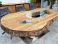 Preview: Massiver Holtisch Fusion aus recyceltem Holz