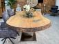 Preview: Massiver Holtisch Fusion aus recyceltem Holz