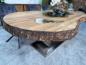 Preview: Massiver Holtisch Fusion aus recyceltem Holz