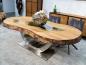 Preview: Massiver Holtisch Fusion aus recyceltem Holz