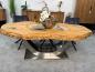 Preview: Massiver Holtisch Fusion aus recyceltem Holz