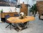 Preview: Massiver Holtisch Fusion aus recyceltem Holz