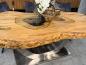 Preview: Massiver Holtisch Fusion aus recyceltem Holz