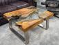 Preview: Couchtisch "Natural Landscape" (ca. 100 x 80 x 50,5 cm) aus Teakholz