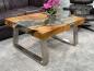 Preview: Couchtisch aus Holz Elements 100-80cm
