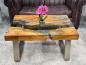 Preview: Couchtisch aus Holz Elements 100-80cm