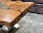 Preview: Massivholz Couchtisch Baumstamm Baumscheibe Expression Handarbeit