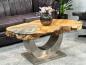 Preview: Massivholz Couchtisch Baumstamm Baumscheibe Expression Handarbeit