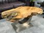 Preview: Massivholz Couchtisch Baumstamm Baumscheibe Expression Handarbeit
