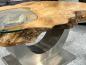 Preview: Massivholz Couchtisch Baumstamm Baumscheibe Expression Handarbeit
