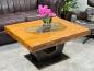 Preview: Rechteckiger Couchtisch aus Massivholz Deep Island 100 cm