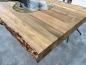Preview: Massivholztisch aus recyceltem Altholz Deep Island
