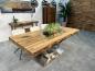 Preview: Massivholztisch aus recyceltem Altholz Deep Island