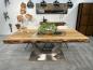 Preview: Massivholztisch aus recyceltem Altholz Deep Island