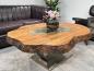 Preview: Außergewöhnlicher Couchtisch Fusion aus Holz