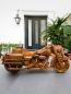Preview: Außergewöhnliche Holzskulptur „Schildkröte“ aus Holz