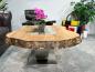 Preview: Couchtisch mit ovaler Form aus Holz
