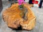 Preview: Unikat Couchtisch aus Holz Baumstamm Baumscheibe Metallfuss