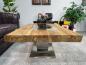 Preview: Design Couchtisch aus recyceltem Holz