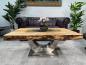 Preview: Design Couchtisch aus recyceltem Holz