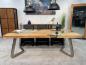 Preview: Rechteckiger Esstisch aus massivem Holz Landscape 220 cm
