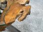 Preview: Runder Couchtisch (Durchm. 70 cm / Höhe 45 cm) "Sunrise", mit 7 cm massiver Tischplatte