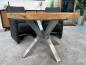 Preview: Runder Esstisch Eternia aus Holz einzigartig beeindruckend