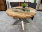 Preview: Runder Esstisch Eternia aus Holz einzigartig beeindruckend