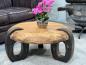 Preview: Runder Couchtisch aus Holz Clash