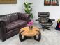 Preview: Runder Couchtisch aus Holz Clash