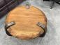 Preview: Runder Couchtisch aus Holz Clash