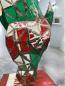 Preview: Metalldeko Metallskulptur Alteisen Handarbeit Pferdekopf Ölfässer