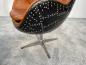 Preview: Replica Eames Lounge Chair Relaxliege dunkelbraun silber