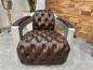 Preview: Sessel aus echtem Leder mit Aluminium