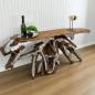 Preview: Sideboard aus einer Baumwurzel mit Aluminium