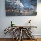Preview: Sideboard aus einer Baumwurzel mit Aluminium