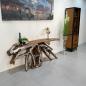 Preview: Sideboard aus einer Baumwurzel mit Aluminium