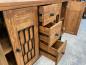 Preview: Sideboard / Anrichte "Castle" 152 x 53 x 88,5 cm aus recyceltem Altholz mit Metalldekor und Rohstahlgestell
