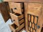 Preview: Sideboard / Anrichte "Castle" 152 x 53 x 88,5 cm aus recyceltem Altholz mit Metalldekor und Rohstahlgestell
