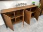 Preview: Sideboard / Anrichte "Loft" 200 x 40 x 90 cm aus recyceltem Altholz mit Rohstahlgestell